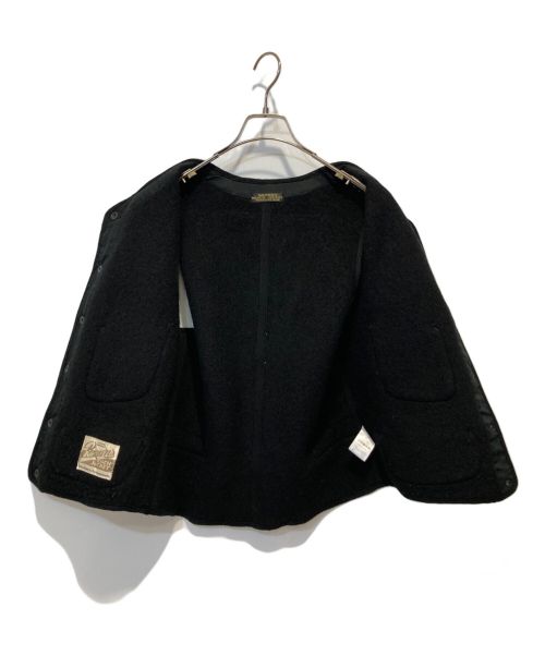 BROWN'S BEACH JACKET（ブラウンズビーチジャケット）BROWN'S BEACH JACKET (ブラウンズビーチジャケット) 524 LOW NECK VEST ブラック サイズ:36の古着・服飾アイテム