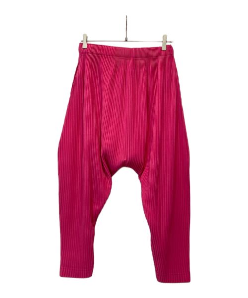 HOMME PLISSE ISSEY MIYAKE（オム プリッセ イッセイ ミヤケ）HOMME PLISSE ISSEY MIYAKE (オムプリッセ イッセイ ミヤケ) COLORFUL PLEATS BOTTOMS ピンク サイズ:2の古着・服飾アイテム