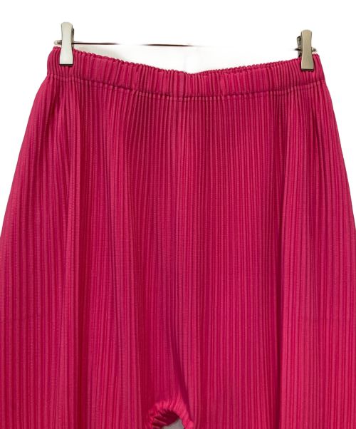 HOMME PLISSE ISSEY MIYAKE（オム プリッセ イッセイ ミヤケ）HOMME PLISSE ISSEY MIYAKE (オムプリッセ イッセイ ミヤケ) COLORFUL PLEATS BOTTOMS ピンク サイズ:2の古着・服飾アイテム