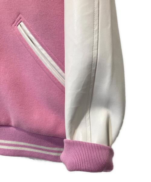 NIKE（ナイキ）NIKE (ナイキ) NIGO (二ゴー) Varsity Jacket ピンク サイズ:Lの古着・服飾アイテム