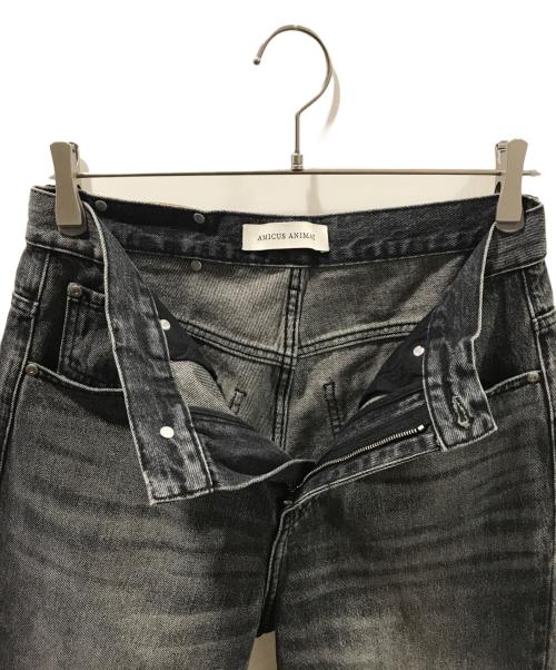AMICUS ANIMAE（AMICUS ANIMAE）AMICUS ANIMAE (AMICUS ANIMAE) ブラックデニムパンツ ブラック サイズ:Sの古着・服飾アイテム