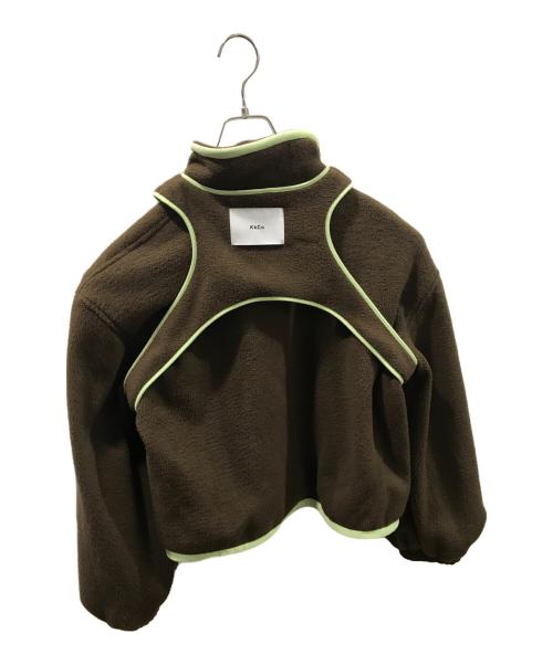 KkCc（ケーコー）KkCc (ケーコー) Pacific Polar Fleece ブラウン サイズ:Sの古着・服飾アイテム