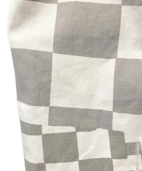 ERL（イーアールエル）ERL (イーアールエル) Check Print Cargo Pants ホワイト サイズ:Sの古着・服飾アイテム