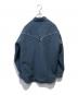 nostasy (-) WOOLEN SHIRT ブルー サイズ:S：8000円