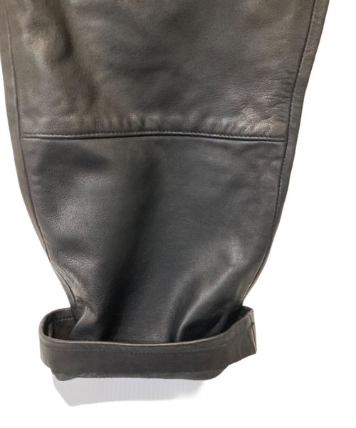 juha（ユハ）juha (ユハ) SOFT LAMB LEATHER PANTS ブラック サイズ:Mの古着・服飾アイテム