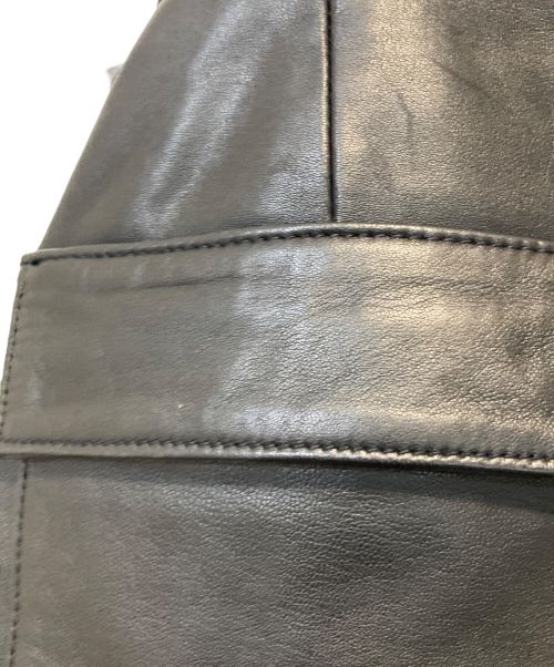 juha（ユハ）juha (ユハ) SOFT LAMB LEATHER PANTS ブラック サイズ:Mの古着・服飾アイテム