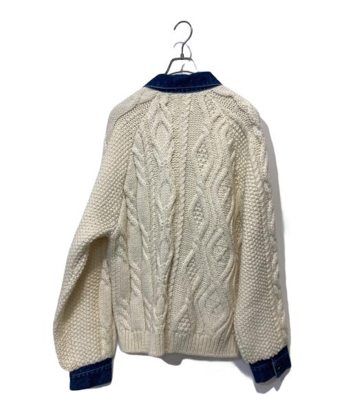 usedig（ユーズディッグ）usedig (ユーズディッグ) ドッキングカーディガン アイボリー サイズ:2の古着・服飾アイテム