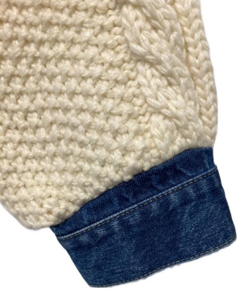 usedig（ユーズディッグ）usedig (ユーズディッグ) ドッキングカーディガン アイボリー サイズ:2の古着・服飾アイテム