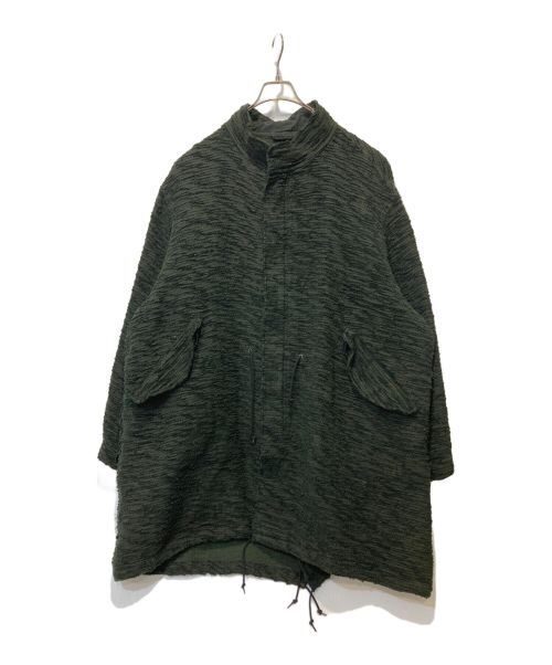 YOKE（ヨーク）YOKE (ヨーク) OVERDYE RAG RUG FISHTAIL PARKA COAT グリーン サイズ:4の古着・服飾アイテム
