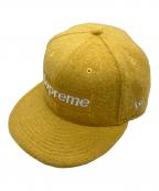 SUPREME×New Eraシュプリーム×ニューエラ）の古着「Brushed Wool Box Logo Cap」｜イエロー
