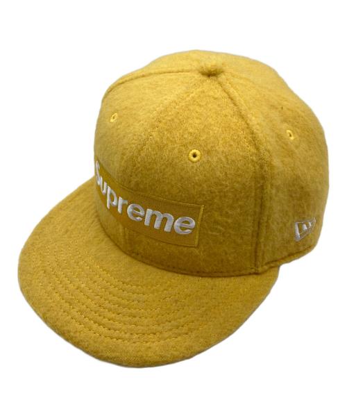 SUPREME（シュプリーム）Supreme (シュプリーム) New Era (ニューエラ) Brushed Wool Box Logo Cap イエロー サイズ:7 5/8 未使用品の古着・服飾アイテム
