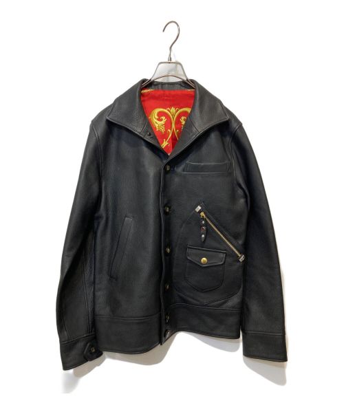 NEXUSⅦ（ネクサスセブン）NEXUSⅦ (ネクサスセブン) レザージャケット ブラック サイズ:48の古着・服飾アイテム