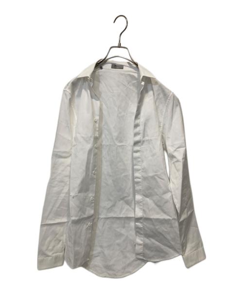 Christian Dior（クリスチャン ディオール）Christian Dior (クリスチャン ディオール) ビー刺繍ドレスシャツ ホワイト サイズ:37の古着・服飾アイテム