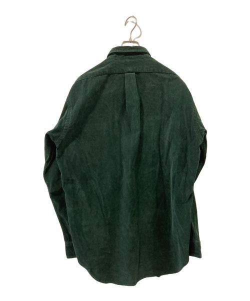 POLO RALPH LAUREN（ポロ・ラルフローレン）POLO RALPH LAUREN (ポロ・ラルフローレン) コーデュロイハーフジップシャツ グリーン サイズ:Mの古着・服飾アイテム