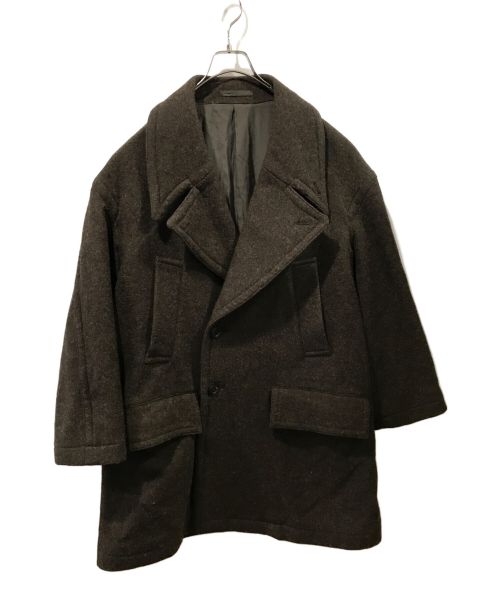 YOKE（ヨーク）YOKE (ヨーク) OVERSIZED DOUBLE BREAST HALF COAT ブラウン サイズ:1の古着・服飾アイテム