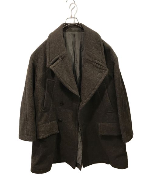 YOKE（ヨーク）YOKE (ヨーク) OVERSIZED DOUBLE BREAST HALF COAT ブラウン サイズ:1の古着・服飾アイテム