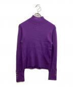 GRACE CONTINENTAL（グレースコンチネンタル）の古着「リブニット」｜パープル