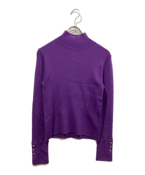 GRACE CONTINENTAL（（グレースコンチネンタル）GRACE CONTINENTAL (グレースコンチネンタル) リブニット パープル サイズ:36の古着・服飾アイテム