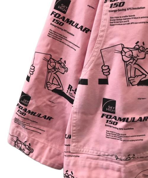 SKY HIGH FARM WORKWEAR（スカイハイファームワークウェア）Sky High Farm Workwear (スカイハイファームワークウェア) INSULATION PRINT CHORE COAT ピンク サイズ:XSの古着・服飾アイテム