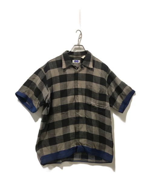 ELECTRIC COTTAGE（エレクトリック コテージ）ELECTRIC COTTAGE (エレクトリック コテージ) S/Sチェックシャツ グレー サイズ:Mの古着・服飾アイテム