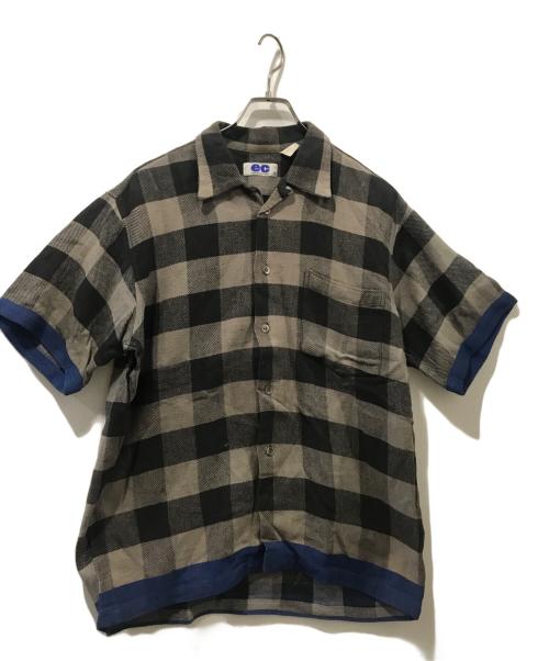 ELECTRIC COTTAGE（エレクトリック コテージ）ELECTRIC COTTAGE (エレクトリック コテージ) S/Sチェックシャツ グレー サイズ:Mの古着・服飾アイテム