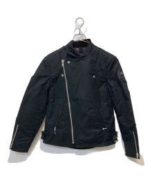 RATS×the British Millerain（ラッツ×ザ ブリティッシュ ミラレイン）の古着「OILED SINGLE RIDERS JACKET」｜ブラック