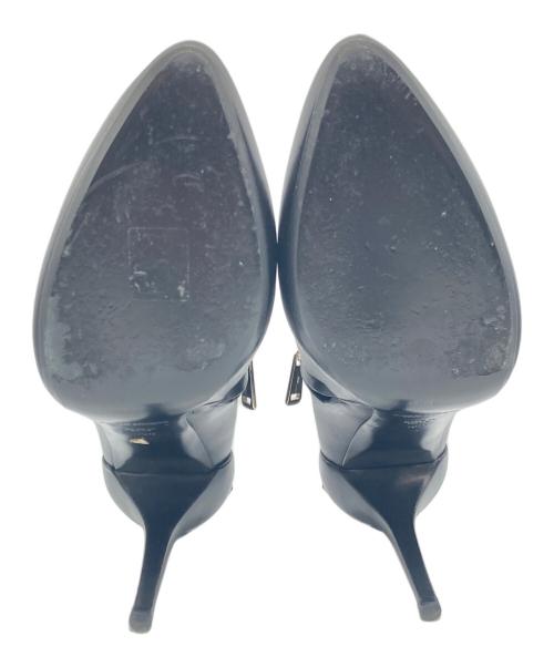 RALPH LAUREN Purple Label（ラルフ ローレン パープル レーベル）RALPH LAUREN PURPLE LABEL (ラルフ ローレン パープル レーベル) ヒールパンプス ブラック サイズ:10Dの古着・服飾アイテム