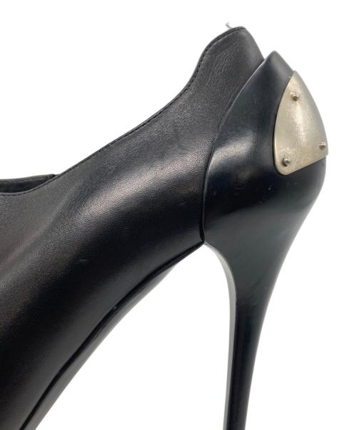 RALPH LAUREN Purple Label（ラルフ ローレン パープル レーベル）RALPH LAUREN PURPLE LABEL (ラルフ ローレン パープル レーベル) ヒールパンプス ブラック サイズ:10Dの古着・服飾アイテム