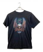 HARLEY-DAVIDSONハーレーダビッドソン）の古着「ヴィンテージプリントTシャツ」｜ブラック