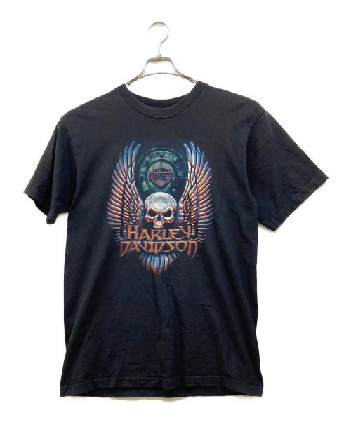 HARLEY-DAVIDSON（ハーレーダビッドソン）HARLEY-DAVIDSON (ハーレーダビッドソン) ヴィンテージプリントTシャツ ブラック サイズ:Lの古着・服飾アイテム