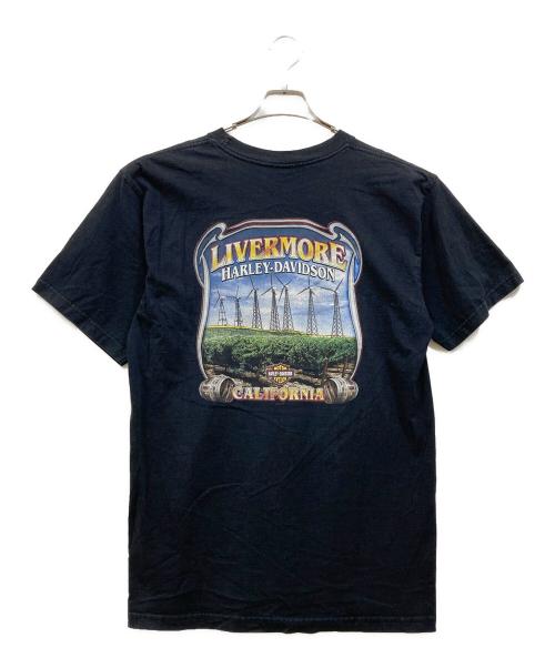 HARLEY-DAVIDSON（ハーレーダビッドソン）HARLEY-DAVIDSON (ハーレーダビッドソン) ヴィンテージプリントTシャツ ブラック サイズ:Lの古着・服飾アイテム