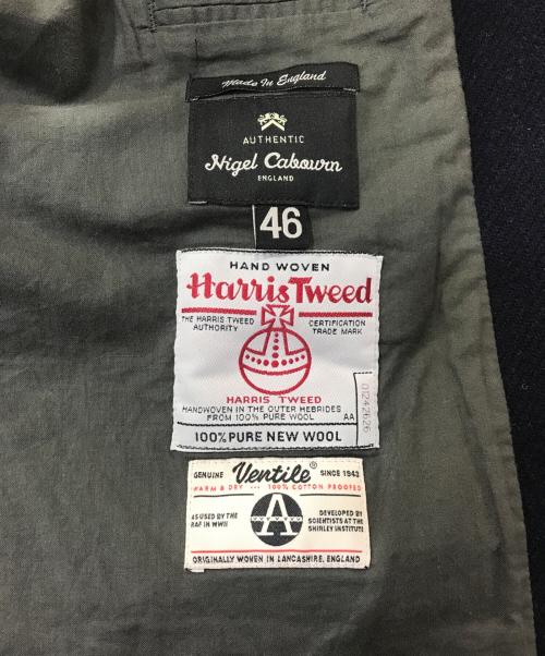 NIGEL CABOURN（ナイジェルケーボン）NIGEL CABOURN (ナイジェルケーボン) Harris Tweed (ハリスツイード) クラシックマロリージャケット ネイビー サイズ:46の古着・服飾アイテム