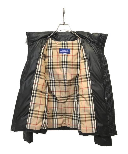 BURBERRY BLUE LABEL（バーバリー ブルー レーベル）BURBERRY BLUE LABEL (バーバリーブルーレーベル) 裏ノヴァチェックダウンジャケット ブラック サイズ:38の古着・服飾アイテム