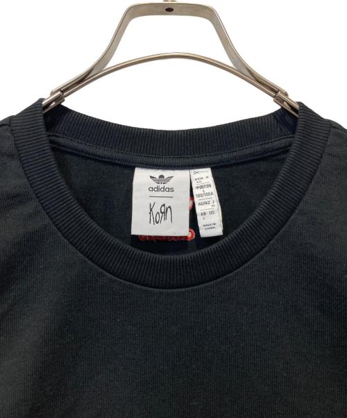 adidas（アディダス）adidas (アディダス) KORN (コーン) LONGSLEEVE ブラック サイズ:Ｌの古着・服飾アイテム