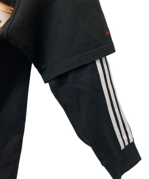 adidas（アディダス）adidas (アディダス) KORN (コーン) LONGSLEEVE ブラック サイズ:Ｌの古着・服飾アイテム