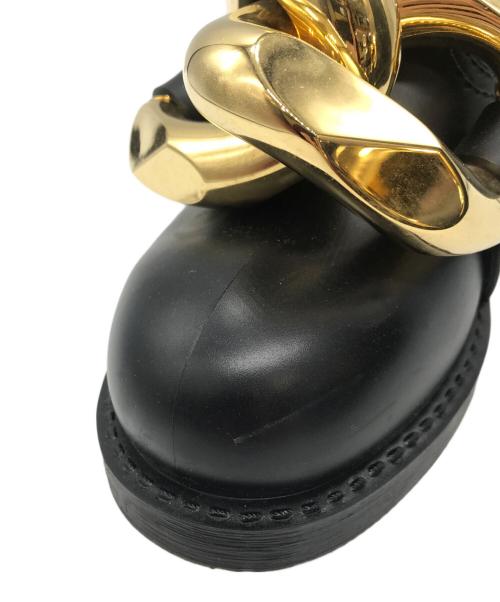 J.W.ANDERSON（ジェイダブリューアンダーソン）J.W.ANDERSON (ジェイダブリューアンダーソン) Hight Chain ラバーブーツ ブラック サイズ:37の古着・服飾アイテム