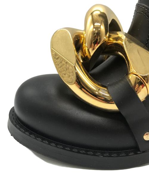 J.W.ANDERSON（ジェイダブリューアンダーソン）J.W.ANDERSON (ジェイダブリューアンダーソン) Hight Chain ラバーブーツ ブラック サイズ:37の古着・服飾アイテム