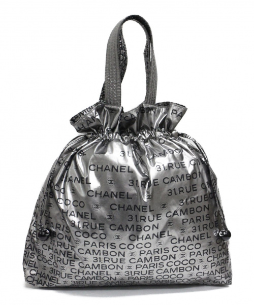 CHANEL（シャネル）CHANEL (シャネル) コーティングトートバッグ グレー アンリミテッド 12750404の古着・服飾アイテム