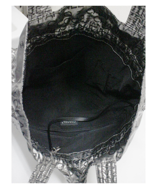 CHANEL（シャネル）CHANEL (シャネル) コーティングトートバッグ グレー アンリミテッド 12750404の古着・服飾アイテム