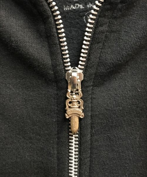 CHROME HEARTS（クロムハーツ）CHROME HEARTS (クロムハーツ) ダガージップパーカー ブラック サイズ:Mの古着・服飾アイテム