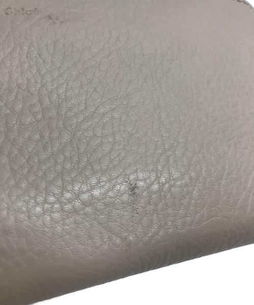 Chloe（クロエ）Chloe (クロエ) ラウンドジップウォレット ベージュの古着・服飾アイテム