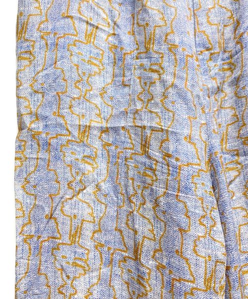 TOGA VIRILIS（トーガ ビリリース）TOGA VIRILIS (トーガ ビリリース) INNER PRINT PANTS パープル×オレンジ サイズ:44の古着・服飾アイテム