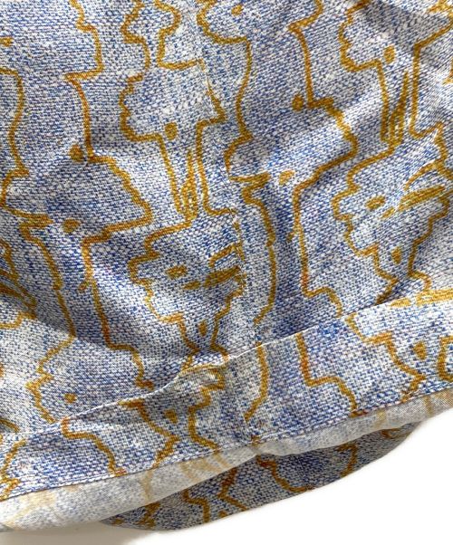 TOGA VIRILIS（トーガ ビリリース）TOGA VIRILIS (トーガ ビリリース) INNER PRINT PANTS パープル×オレンジ サイズ:44の古着・服飾アイテム