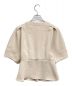 ESTNATION (エストネーション) バイカラーステッチパフブラウス ベージュ サイズ:記載無し：4500円
