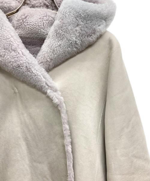 theory（セオリー）theory (セオリー) SILKY NAPPALAN／CLAIRENE F ムートンコート ベージュ サイズ:Sの古着・服飾アイテム