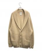 HERILLヘリル）の古着「Goldencash Shawl Cardigan/ゴールデンキャッシュ ショール カーディガン」｜ベージュ
