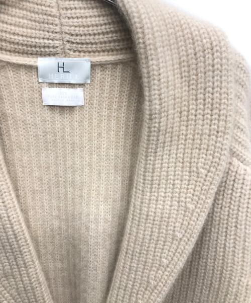 HERILL（ヘリル）HERILL (ヘリル) Goldencash Shawl Cardigan/ゴールデンキャッシュ ショール カーディガン ベージュ サイズ:2の古着・服飾アイテム