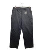 COMME des GARCONS HOMME DEUXコムデギャルソン オム ドゥ）の古着「ストライプスラックス」｜ブラック