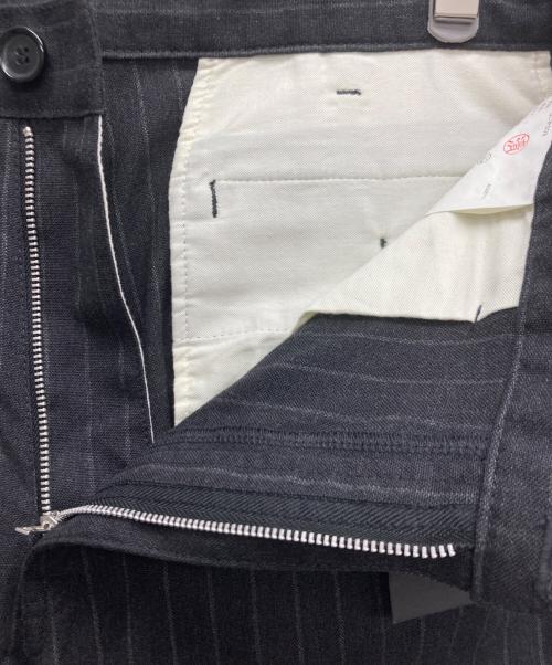 COMME des GARCONS HOMME DEUX（コムデギャルソン オム ドゥ）COMME des GARCONS HOMME DEUX (コムデギャルソン オム ドゥ) ストライプスラックス ブラック サイズ:Lの古着・服飾アイテム