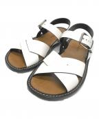 JIL SANDERジルサンダー）の古着「レザークロスサンダル」｜ホワイト